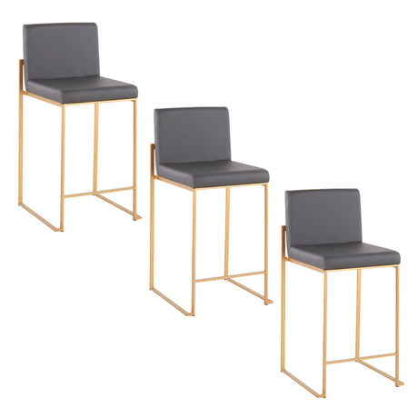 Fuji - Contemporary High Back Stylish Counter Stool - Furniture Home Direct