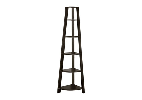 5 Tier Bookshelf, Bookcase, Etagere, Corner, For Office, Contemporary & Modern - Furniture Home Direct