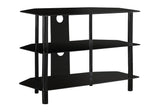 TV Stand, 36 Inch, Console, Media Entertainment Center, Storage Shelves, Contemporary & Modern - Black - Furniture Home Direct