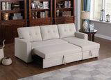 Upholstered Pull Out Sectional Sofa With Chaise - Furniture Home Direct