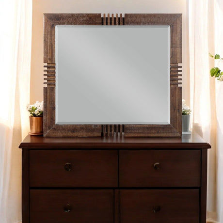 Andria - Reclaimed Mirror - Oak - Furniture Home Direct