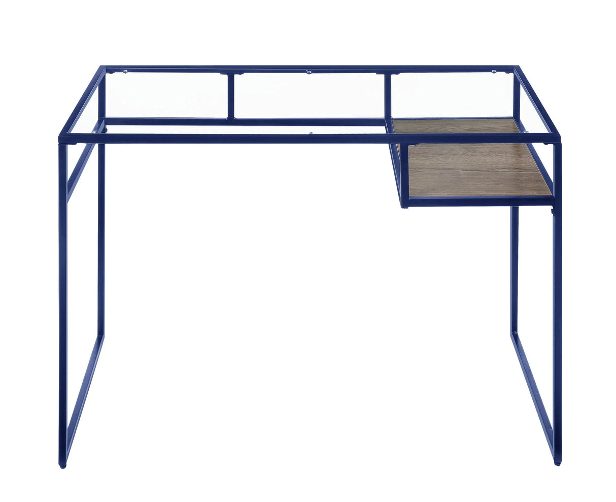 Yasin - Glass Top Writing Desk - Furniture Home Direct