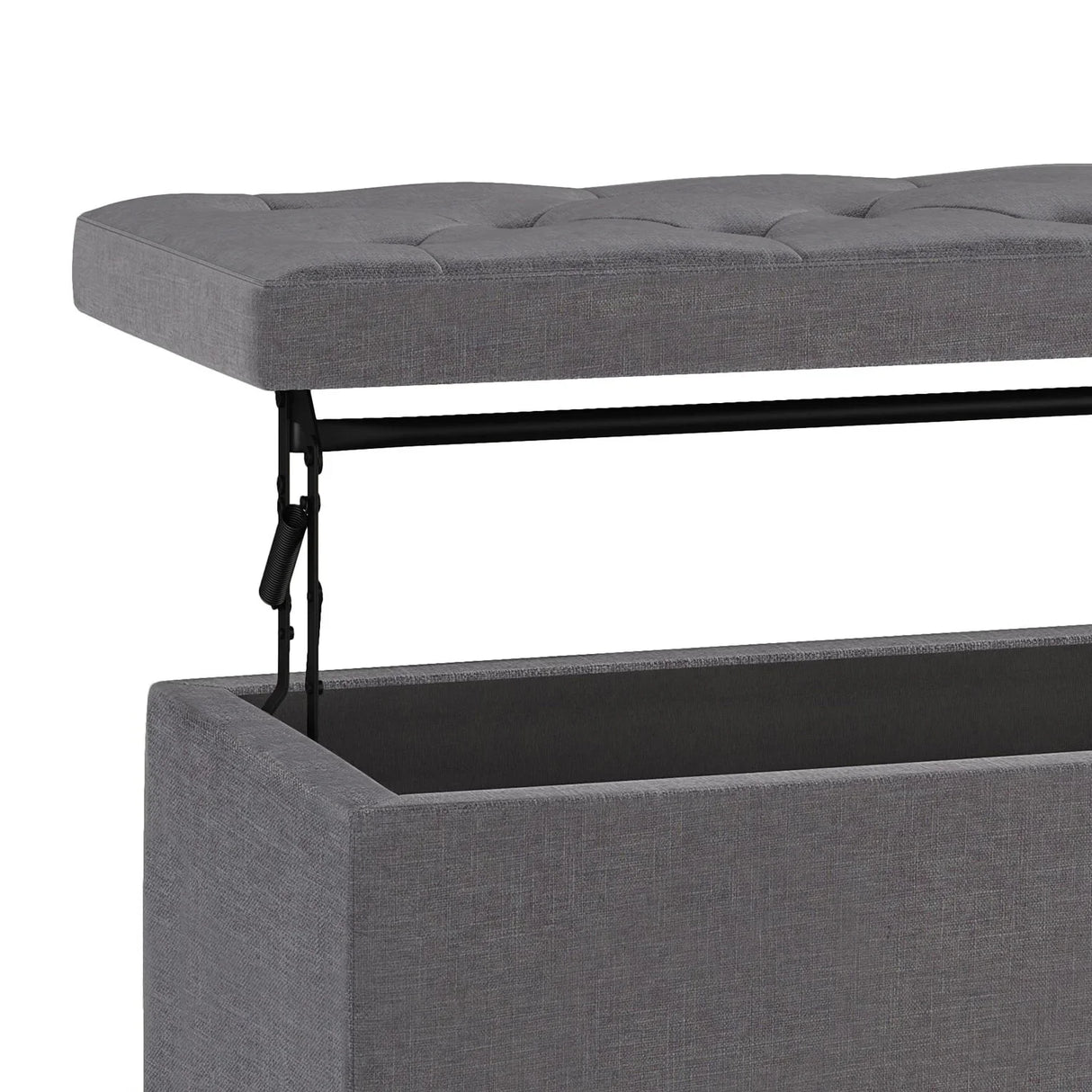 Hamilton - Upholstered Lift Top Rectangular Storage Ottoman - Furniture Home Direct