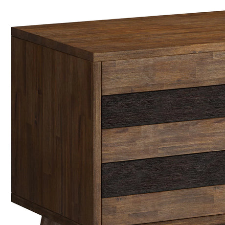 Clarkson - Low TV Stand - Rustic Natural Aged Brown - Furniture Home Direct