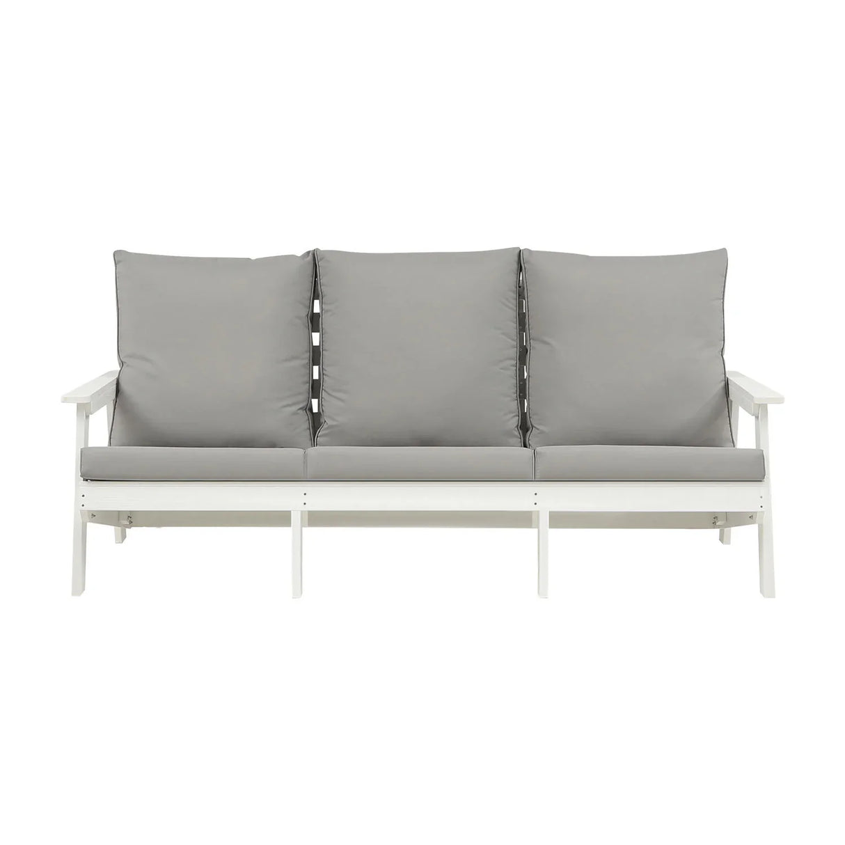 Outdoor Patio Sofa - White/Grey - Furniture Home Direct