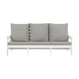 Outdoor Patio Sofa - White/Grey - Furniture Home Direct