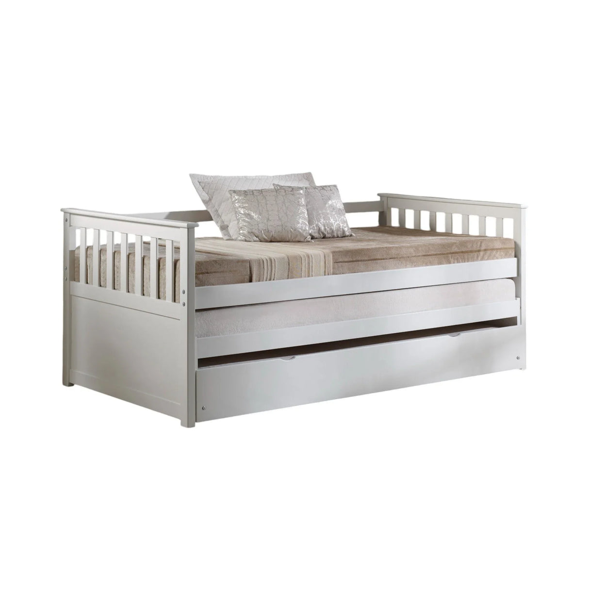 Cominia - Twin Daybed (Trundle Not Included, Bed Only, No Storage) - White - Furniture Home Direct