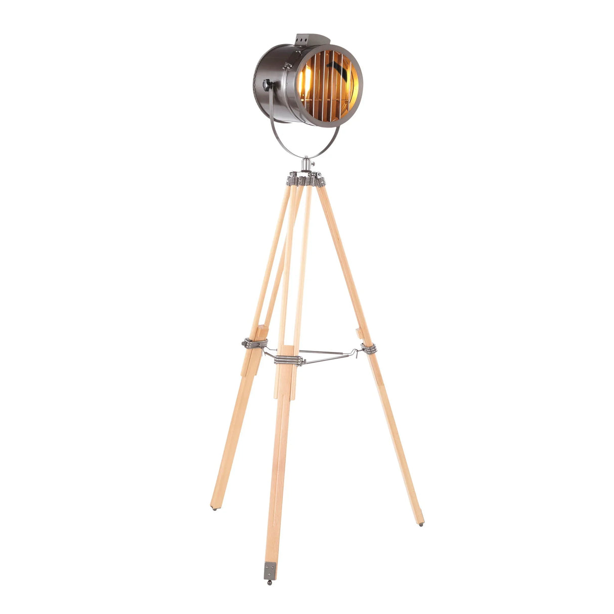 Ahoy - Industrial Floor Lamp - Natural / Antique - Furniture Home Direct
