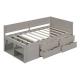 Daybed With Drawers And Shelves - Furniture Home Direct