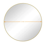 Wall Circular Mirror Metal Framed Mirror Round Vanity Mirror Dressing Mirror, For Bathroom, Living Room, Bedroom Wall Decor - Furniture Home Direct