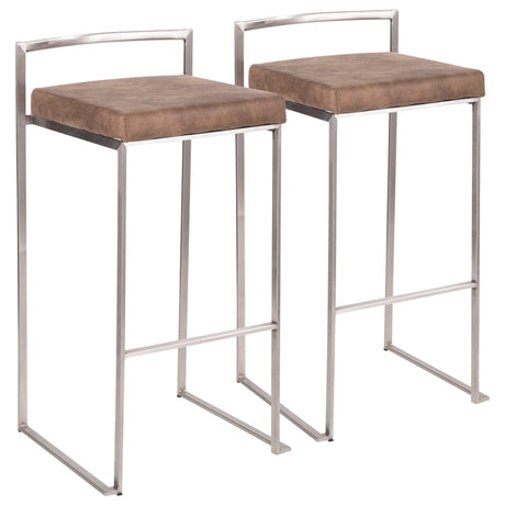 Fuji - Contemporary And Elegant Design Stackable Barstool - Furniture Home Direct