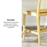Transitional Counter Stool (Set of 2) - Natural - Furniture Home Direct