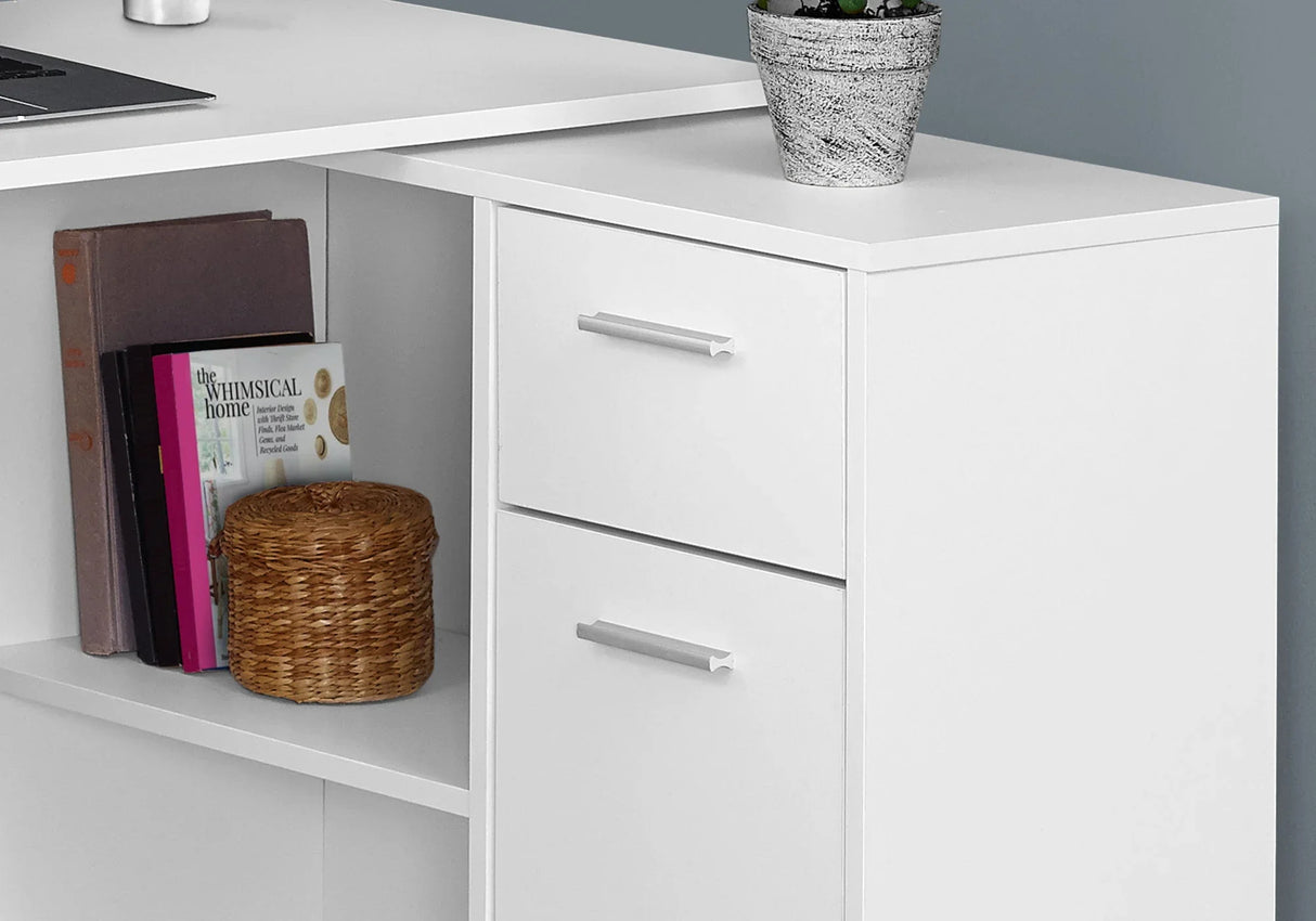 Computer Desk, Home Office, Corner, Storage Drawers, L Shape, Contemporary & Modern - Furniture Home Direct