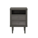 Nystrom - Mid Century Modern 2 Drawer Nightstand
