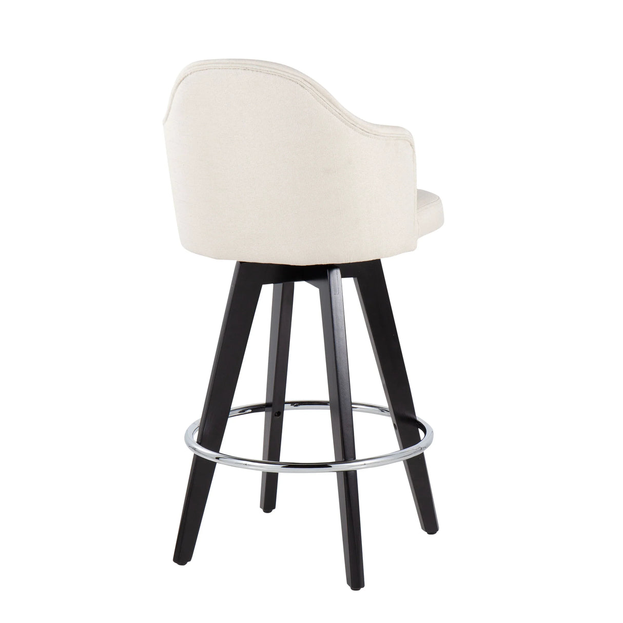Ahoy - Contemporary Fixed Height Counter Stool With Round Footrest (Set of 2) - Furniture Home Direct