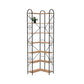 Industrial Style Corner Bookshelf With Thickened Iron Frame - Furniture Home Direct