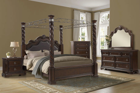 2 Drawer Nightstand - Mahogany - Furniture Home Direct