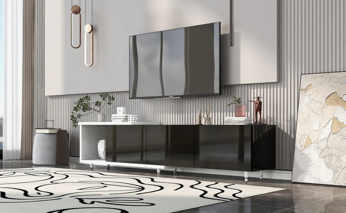 Modern Stylish Extendabletv Stand TV Cabinet For 80" TV - Furniture Home Direct