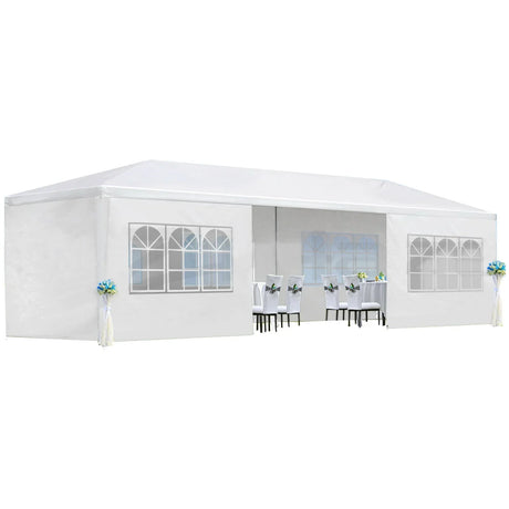 10X30' Wedding Party Canopy Tent Outdoor Gazebo With Removable Sidewalls - Furniture Home Direct