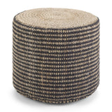 Larissa - Handcrafted Round Braided Pouf - Furniture Home Direct