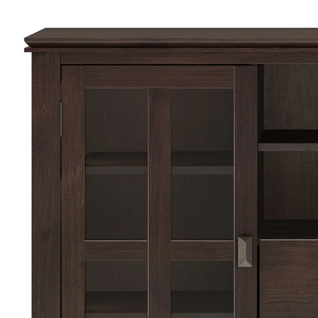 Artisan - Tall TV Media Stand - Dark Chestnut Brown - Furniture Home Direct
