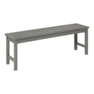 Modern Slat Top Solid Wood Patio Bench - Furniture Home Direct
