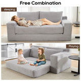 Convertible Loveseat Sofa Bed With Memory Foam & Steel Frame - Furniture Home Direct