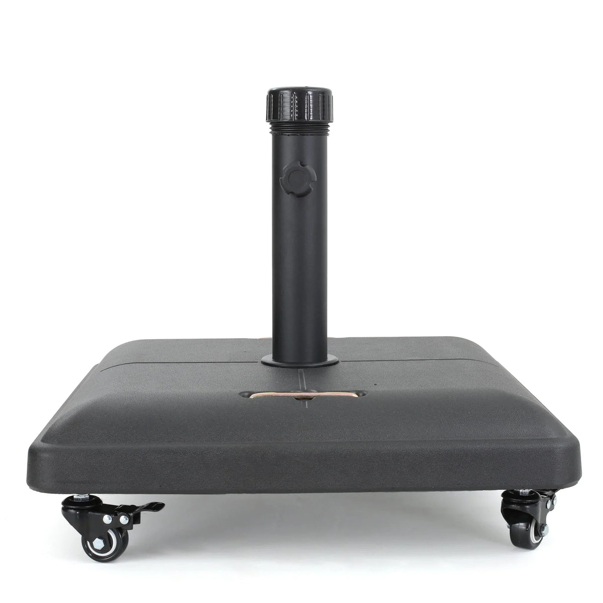Wheelie - Stylish Square Umbrella Base With Stainless Steel Pole Handle