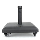 Wheelie - Stylish Square Umbrella Base With Stainless Steel Pole Handle