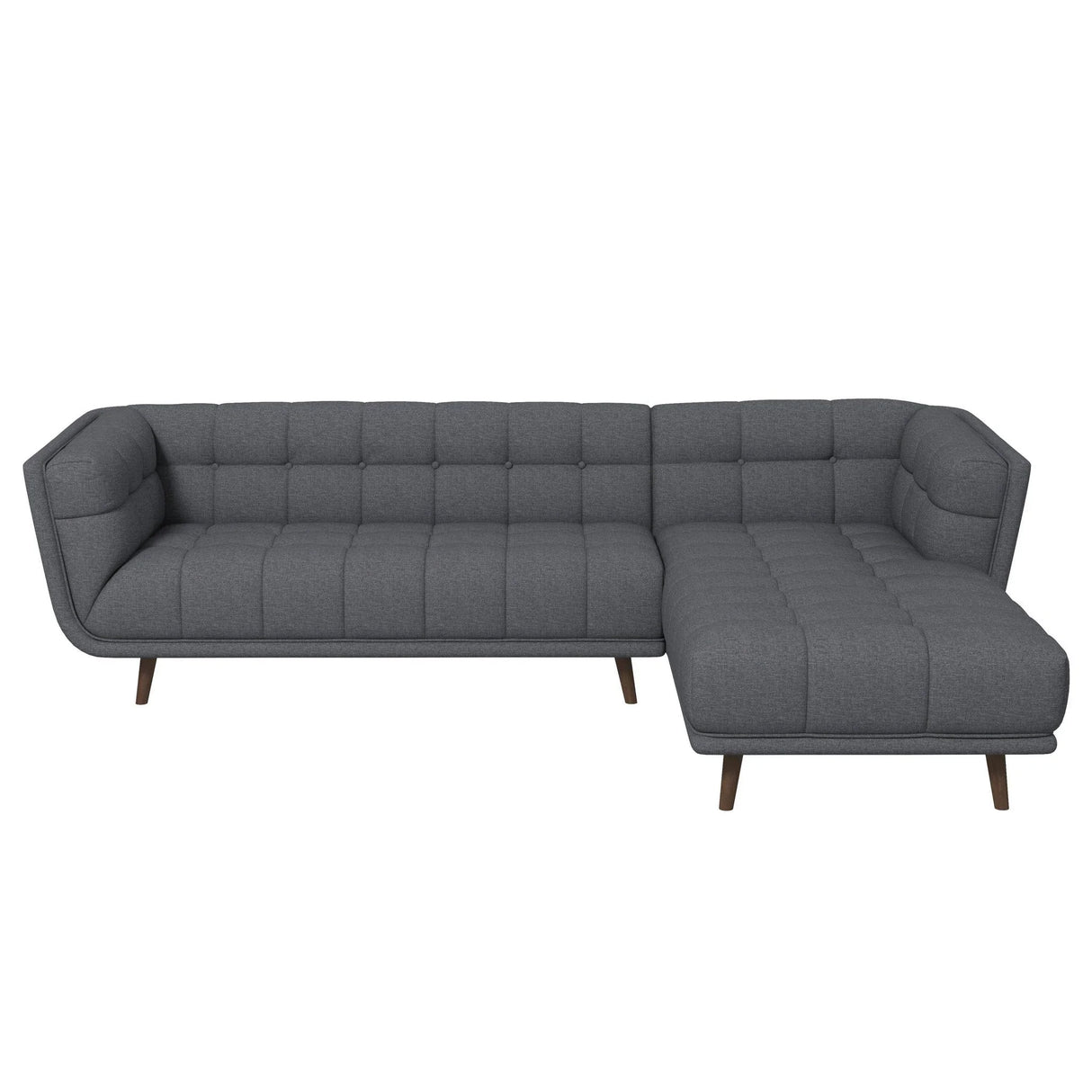 Addison - L Shape Sectional Sofa Tufted - Furniture Home Direct