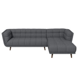 Addison - L Shape Sectional Sofa Tufted - Furniture Home Direct