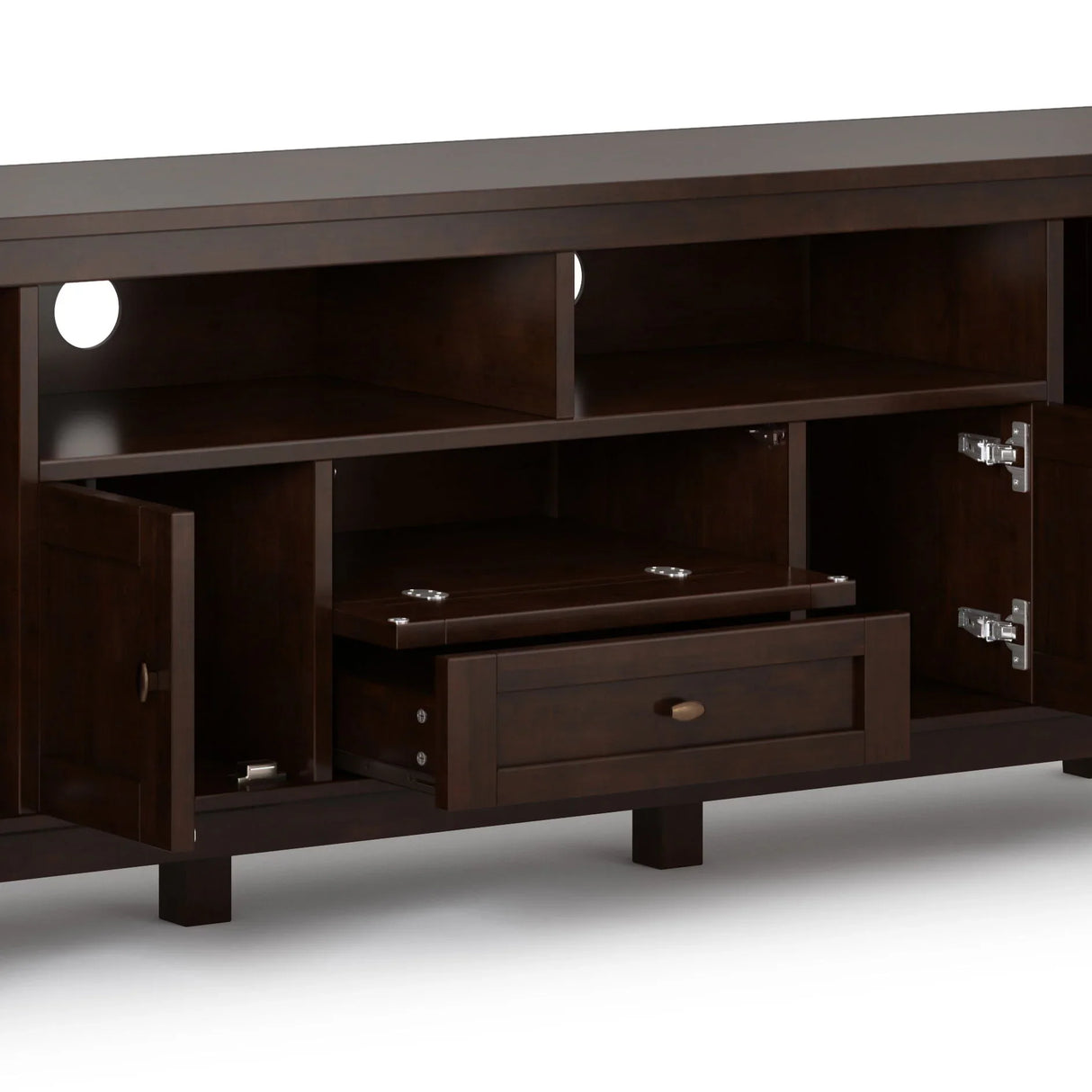 Warm Shaker - TV Media Stand, Handcrafted - Furniture Home Direct