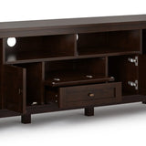 Warm Shaker - TV Media Stand, Handcrafted - Furniture Home Direct