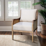 Lily Pond - Accent Chair With Removable Back Cushion - Beige / Natural - Furniture Home Direct