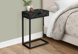 Accent Table, C - Shaped Contemporary & Modern Elegant Design - Furniture Home Direct