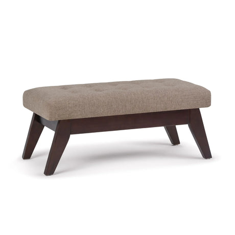 Draper - Upholstered Mid Century Tufted Ottoman Bench - Furniture Home Direct