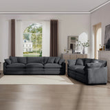 Sofa and Loveseat Set - Gray - Furniture Home Direct