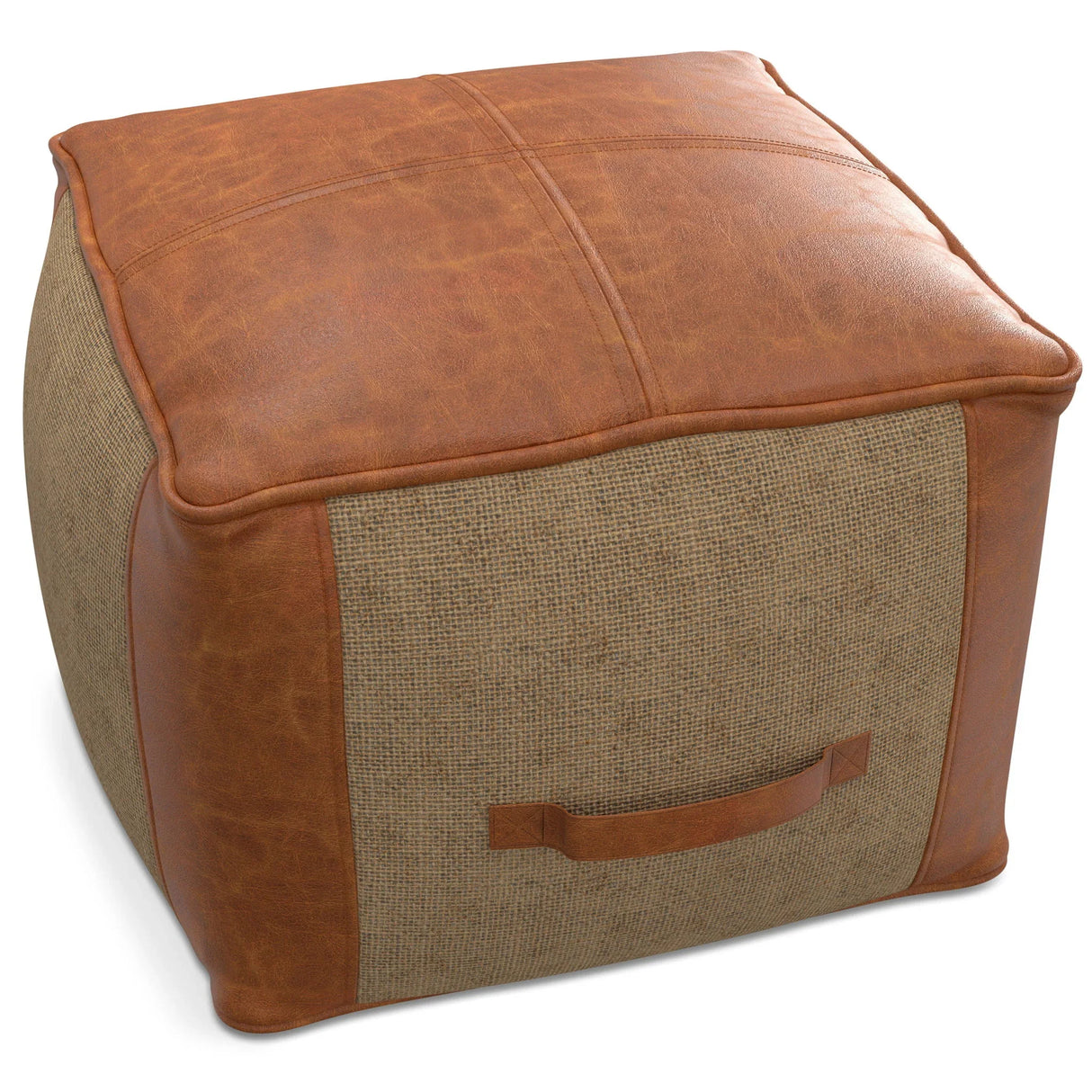 Atkinson - Pouf - Tan - Furniture Home Direct