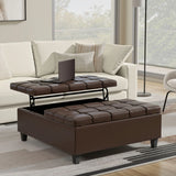 Harrison - Upholstered Coffee Table Storage Ottoman - Furniture Home Direct