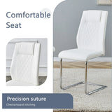 Dining Set Marble Pattern Table With White Chairs White - Furniture Home Direct