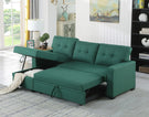 Upholstered Pull Out Sectional Sofa With Chaise - Furniture Home Direct