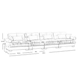 Super Comfort Oversized Modular Velvet Sectional Sofa, Deep Seat Convertible L Shaped Couch - Furniture Home Direct