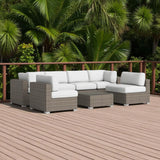 Seating Set With Cushions Handcrafted Wicker Design - Furniture Home Direct