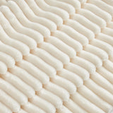 Sectional Sofa Corduroy U Shaped Plush Upholstered Cream - Furniture Home Direct