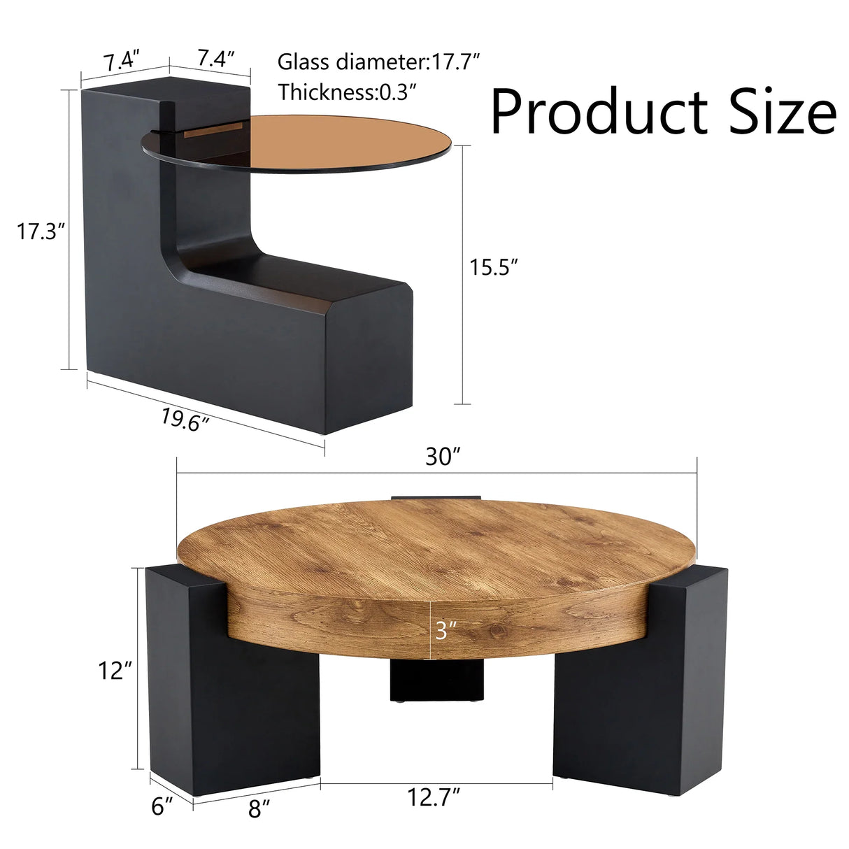 Detachable Double-Decker Coffee Table - Furniture Home Direct