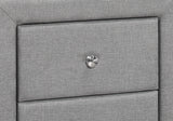 Nightstand, Storage Drawer Versatile Use, Upholstered, Transitional - Furniture Home Direct