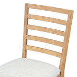 Dining Set Round Wood Table With Ladder Back Chairs Natural - Furniture Home Direct