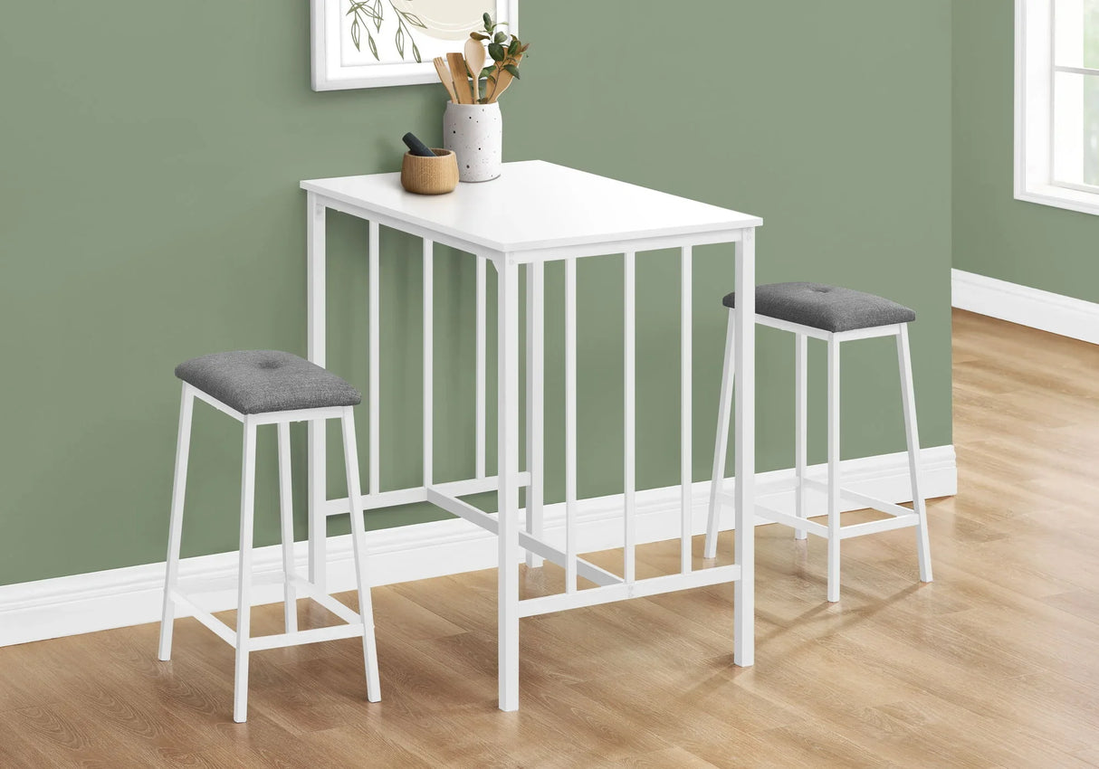 3 Pieces Dining Set, Counter Height, Rectangular, Small, Contemporary & Modern - Furniture Home Direct