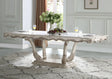 Gorsedd - Dining Table - Gold - Furniture Home Direct