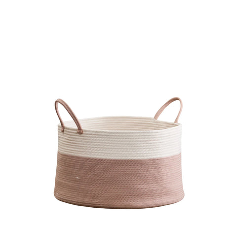 Francis - Cotton Round Laundry And Storage Basket - Furniture Home Direct